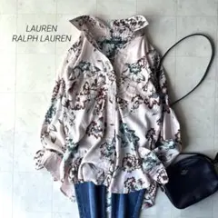 ラルフローレン 花柄 半袖シャツ シルク100% 花柄 size9 - メルカリ