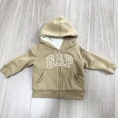 GAP 裏ボアパーカー フード付き 12-18ヶ月 80 サイズ ベージュ