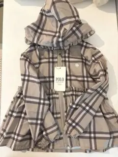 【新品未使用】Polo Baby ベージュチェックジャケット 90