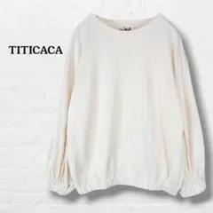 チチカカ☆ボリューム袖長袖カットソー【F】クリーム系