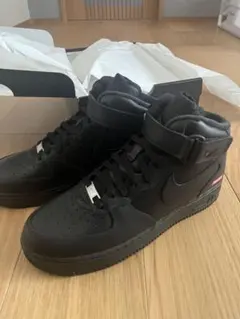 Nike Air Force 1 x Supreme ブラックMID