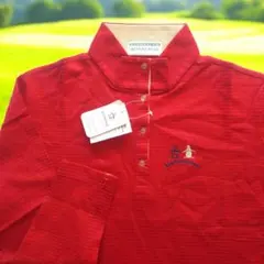 マンシングウェア グランドスラム レディース ゴルフ ポロシャツ レッド系/L