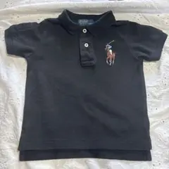 【美品】Polo by Ralph Lauren 黒ポロシャツ 12M （80)