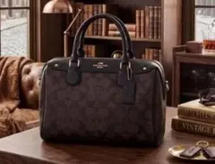 美品】COACH シグネチャー 2way ショルダーバッグ ミニボストン - メルカリ