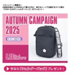 【MARY QUANT】ノベルティショルダーバッグ