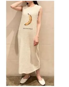 ジェラピケ　スムーズィーワンピース　バナナ