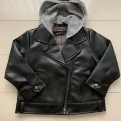 タグ付き新品未使用　ライダースジャケット フード付き　90cm