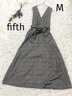 fifth ジャンパースカート Mサイズ チェック 秋冬 フェミニン