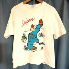 Crazy Shirts Saipan 猫 プリント Tシャツ Mのサムネイル