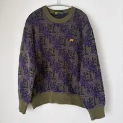 Golden Bear ゴールデンベア　幾何学模様 メンズ　ニットセーター L