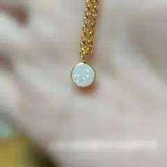 ドゥルージーアゲート 枠付き ネックレストップ