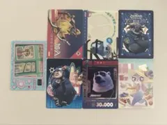 上海ディズニーランド　ズートピア　コレクタブルカード7枚セット
