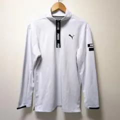 PUMA プーマゴルフ ハーフジップシャツ 長袖 白 XL
