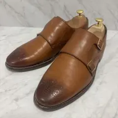 Cole Haan ダブルモンクストラップ US7 ブラウン 25 メダリオンのサムネイル