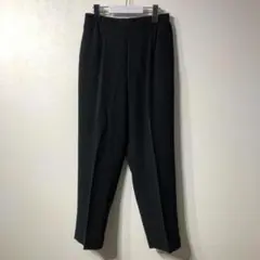 ストレートパンツ センタープレス オフィスカジュアル タックテーパード 定番