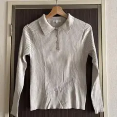 natural beauty basic 襟付きニット