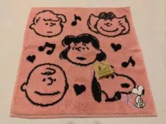 【新品】Vintage PEANUTS タオルハンカチ ピンク SNOOPY