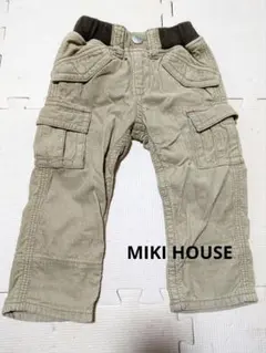 MIKI HOUSE コーデュロイ カーゴパンツ ベージュ