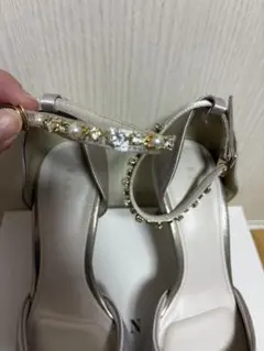 RANDA ゴールド ハイヒールパンプス Lサイズ