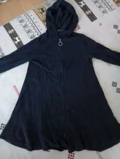 お値下げ！！ロングカーディガン　羽織り　カシミヤ入　ブラック