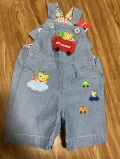 新品タグ付きミキハウス　プッチーオーバーオール