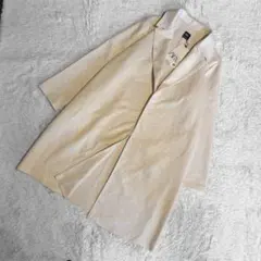 【新品タグ付】ZARA スエード調　チェスターコート エクリュ XL 大きめ
