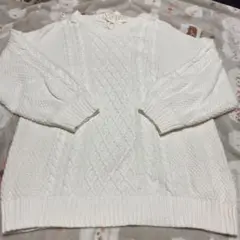 axes ニットセーター 白