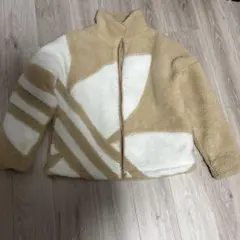 adidas シェルパジャケット L ベージュ・ホワイト