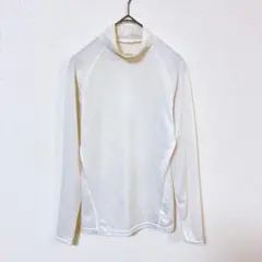 ティゴラ　トレーニングシャツ　レディースM　白色系　プチハイネック　ロゴのサムネイル