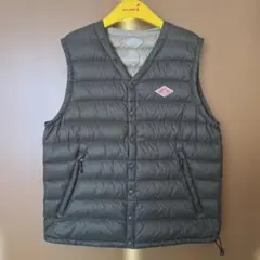 DANTON ダウンベスト オリーブ　サイズ34