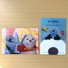【非売品】パペットスンスン　マツキヨ　クリアカード付きステッカー　チョコレート型
