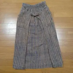 うさとの服　イカスカート　手織り　コットン100%