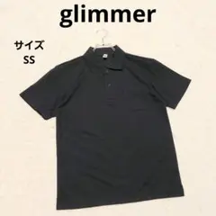 美品 グリマ― 半袖ポロシャツ SS 濃紺 速乾性 シンプルカジュアル スポーツ