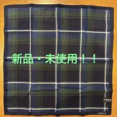 ⭐️新品・未使用！NEWYORKER ⭐️ハンカチ チェック柄 ネイビー グリーンのサムネイル