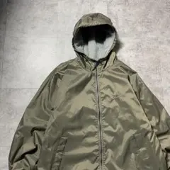 90s ナイキ　リバーシブル　スウォッシュ　刺繍ロゴ　ナイロンジャケット