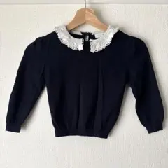 キッズ　レース襟　earth music&ecology トップス　110cm