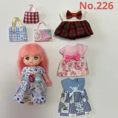 No.226 ポケットメルちゃんの服　7点セット　ワンピース　ハンドメイド
