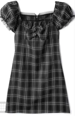 新品未使用　GRL チェック　ワンピース　ミニワンピ　ミニワンピース