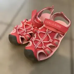COGA KIDS サンダル　水陸両用ピンク24cm 夏　川　海山