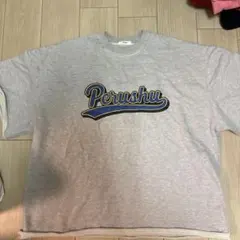 Perushu カレッジロゴ スウェット グレー