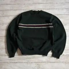 ノーティカ 緑 ストライプコットンニット L オーバーサイズ　ゆるダボメンズ古着