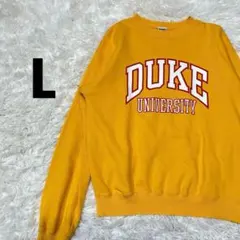 DUKE　カレッジロゴ　プリントロゴ　スウェット　トレーナー　Lサイズ