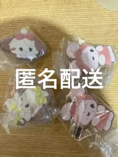 mikko フロッキーヘアクリップ　4個　セット