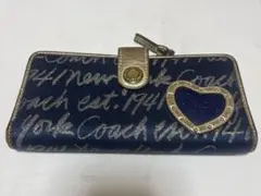 coach ネイビー財布