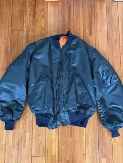 GREENBRIER MA-1 フライトジャケット USA製 L ネイビー