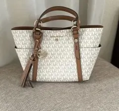 Michael Kors トートバッグ ホワイト/ブラウン