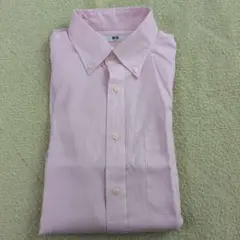 新品　UNIQLO ピンク ボタンダウン ワイシャツ M