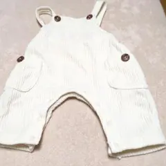 アイボリー コーデュロイ オーバーオール