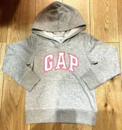 美品　GAP グレー フード付きパーカー S