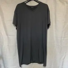 アベイルVネック半袖ロングTシャツＬ チャコールグレーのサムネイル